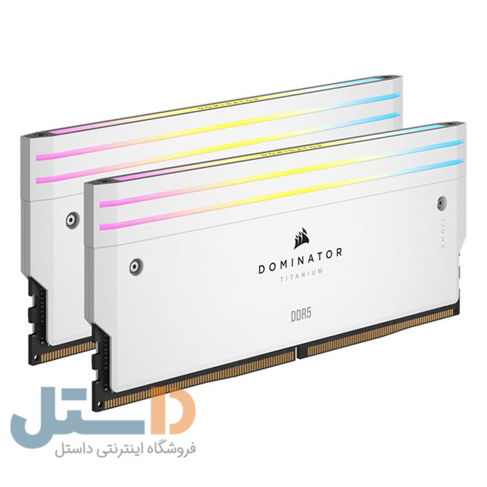 رم دسکتاپ کورسیر سفید مدل Dominator Titanium RGB DDR5 دو کاناله 7000 مگاهرتز ظرفیت 32 گیگابایت CL34 -gallery-3 - https://www.dostell.com/